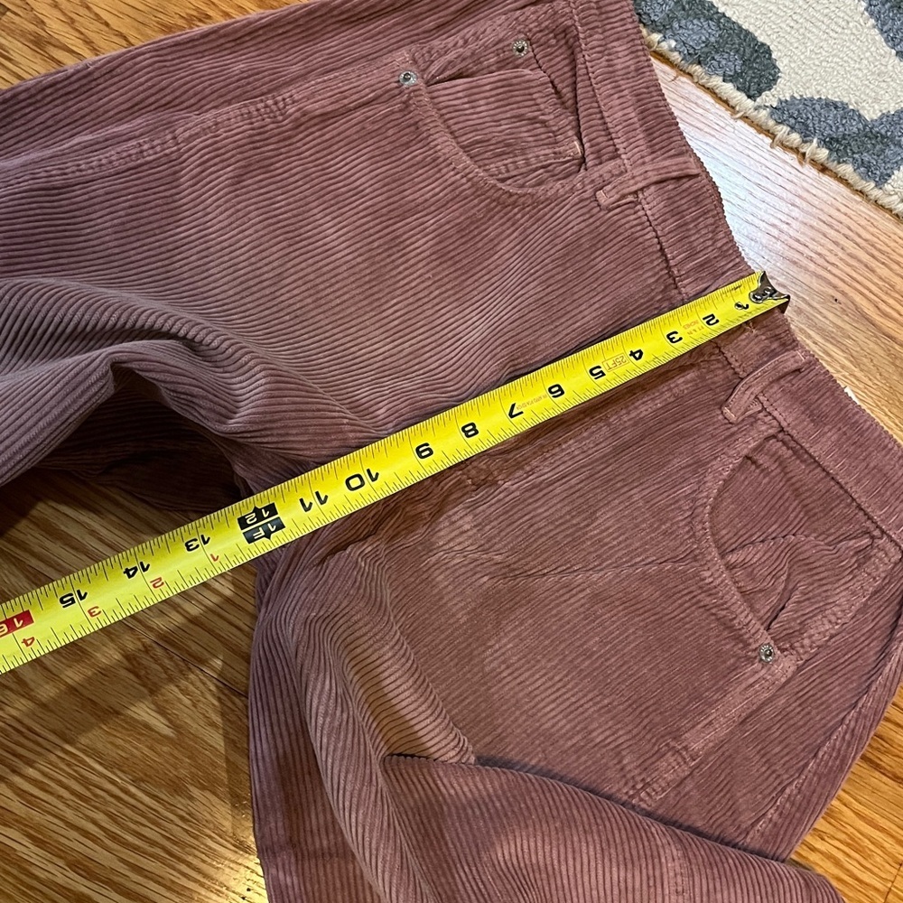 Free People We The Free Good Luck Mid-Rise Cord Barrel Jeans 27 NWT - Picture 6 of 12
